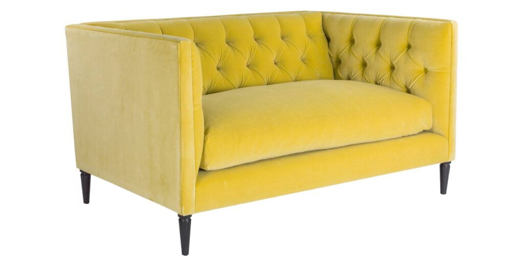 Elegant 2 Seater Sofa In Yellow Colour - Dreamzz Furniture | Online ...