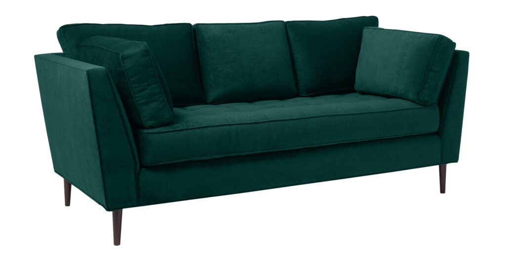 Tassel 3 Seater Sofa in Green colour - Dreamzz Furniture | Online ...