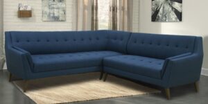 Annabel LHS Sofa in Blue Colour by Dreamzz Furniture