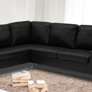 Beatrix RHS Sofa in Black Colour by Dreamzz Furniture