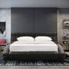 Essential Queen Size Upholstered Bed In Black Colour