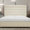 Elegant King Size Upholstered Bed in Beige Colour by Dreamzz Furniture