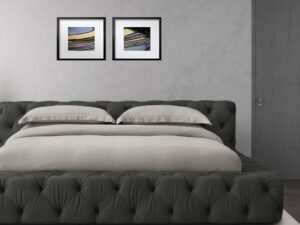 Exquisite King Size Upholstered Bed in Dark Grey Colour by Dreamzz Furniture