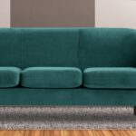 Plump Three Seater Sofa In Ionian Colour