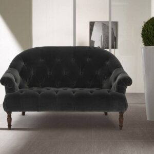Gorgeous Two Seater Sofa In Dark Grey Colour