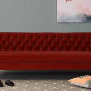 Chesterfield 3 Seater Sofa in Red colour by Dreamzz Furniture
