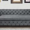 Beguiling 3 Seater Sofa in Grey colour by Dreamzz Furniture