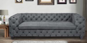 Beguiling 3 Seater Sofa in Grey colour by Dreamzz Furniture