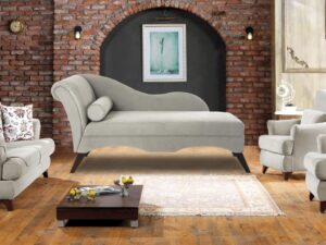 Pioneer LHS Chaise Lounger in Grey Colour by Dreamzz Furniture