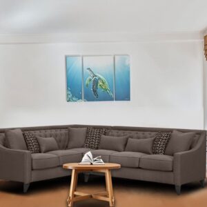 Nirvana RHS Sofa In Light Brown Colour