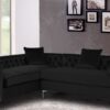 Tidafors Classic LHS Sofa in Velvet Black colour