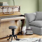 Plush One Seater Corner Sofa In Grey Colour By Dreamzz Furniture