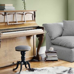 Plush One Seater Corner Sofa In Grey Colour By Dreamzz Furniture