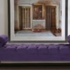 Exotic Tufted Settee in Purple Colour