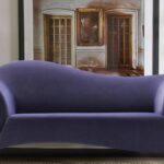 Serendeous Three Seater Sofa In Blue Colour