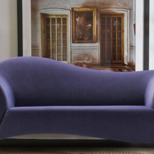 Serendeous Three Seater Sofa In Blue Colour
