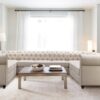 Impressive Chesterfield U Shape Sectional Sofa in Beige Colour by Dreamzz Furniture