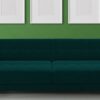 Hipe 3 Seater Sofa in Dark Green colour by Dreamzz Furniture