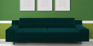 Hipe 3 Seater Sofa in Dark Green colour by Dreamzz Furniture