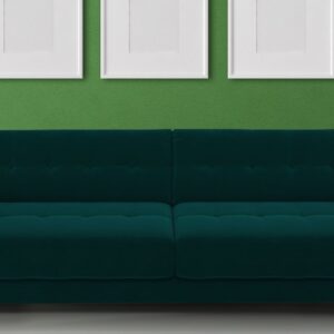 Hipe 3 Seater Sofa in Dark Green colour by Dreamzz Furniture