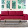 Stunning Three Seater Sofa In Pink Colour