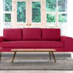 Stunning Three Seater Sofa In Pink Colour