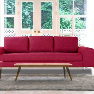 Stunning Three Seater Sofa In Pink Colour