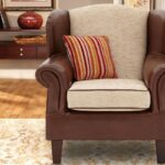 Royal Classy Wingback Chair  In Brown Colour