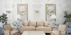 Serene Two Seater Sofa In Beige Colour