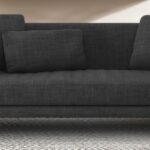 Wisely 3 Seater Sofa in Dark Grey colour by Dreamzz Furniture