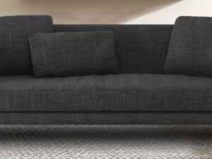 Wisely 3 Seater Sofa in Dark Grey colour by Dreamzz Furniture