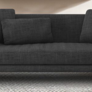 Wisely 3 Seater Sofa in Dark Grey colour by Dreamzz Furniture