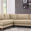 Modular RHS 3 Seater Sofa with Lounger in Beige Colour by Dreamzz Furniture
