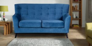 Arian Two Seater Sofa In Blue Colour