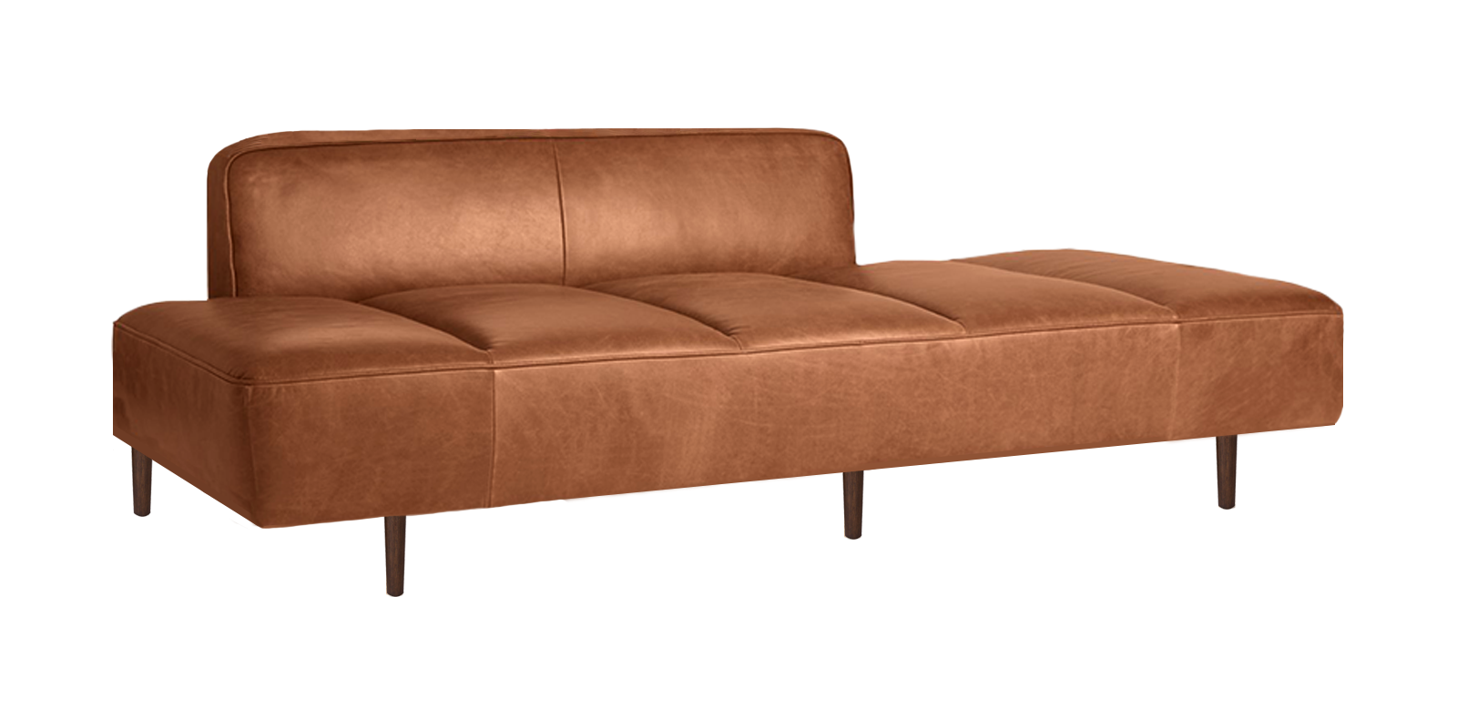 Top-Notch Three Seater Sofa n Tan Brown Leatherette