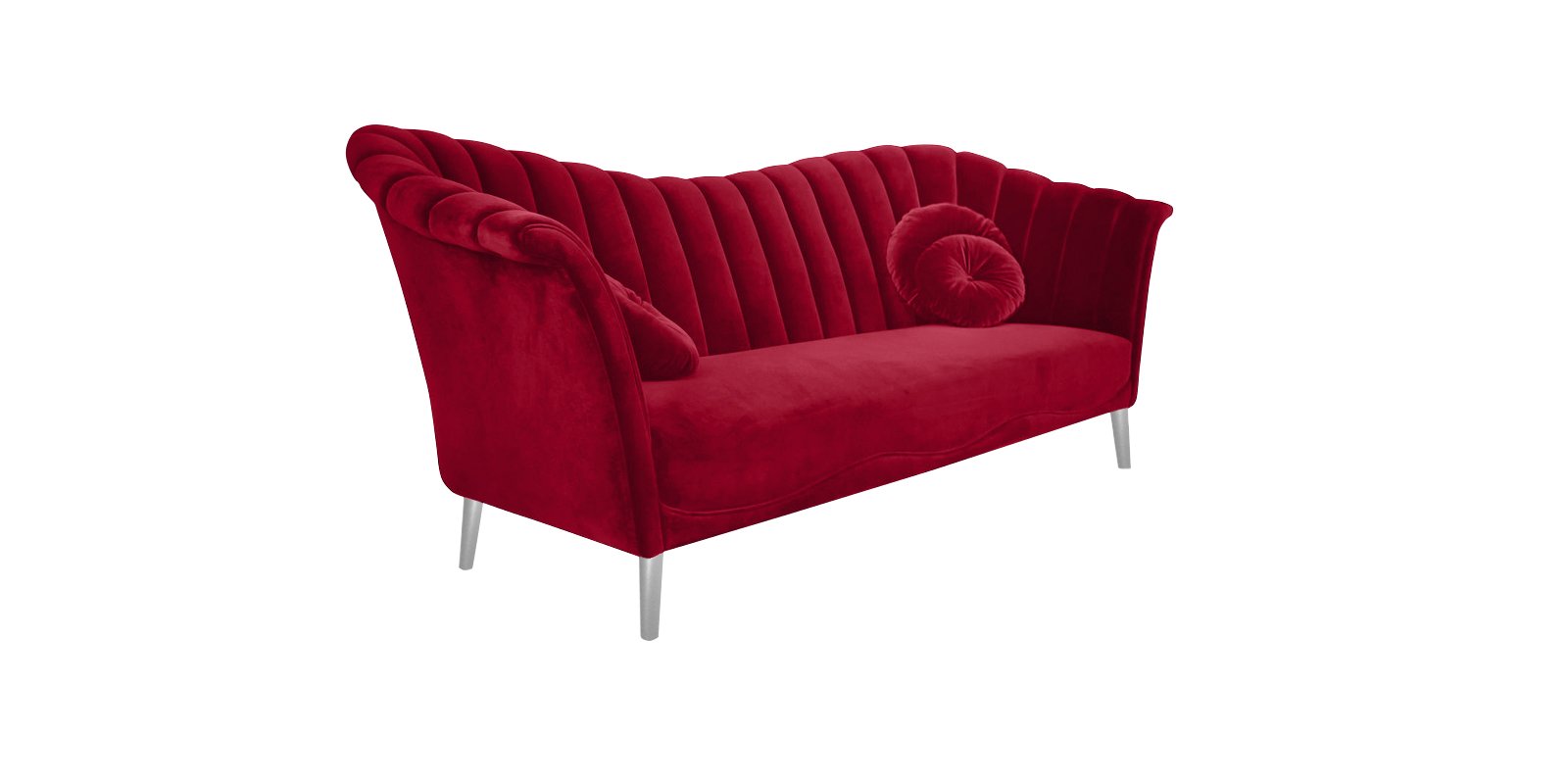 Ikon Three Seater Sofa In Cranberry Colour