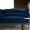 Gretel Two Seater Sofa In Blue Color