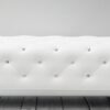 Italiano Diamond Studded Bench in White Colour By Dreamzz Furniture