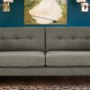 Sophisticated Modern Two Seater Sofa In Grey Colour