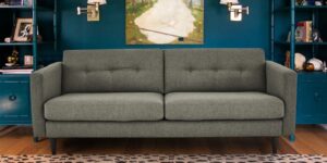 Sophisticated Modern Two Seater Sofa In Grey Colour