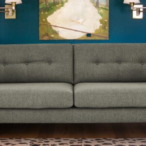 Sophisticated Modern Two Seater Sofa In Grey Colour