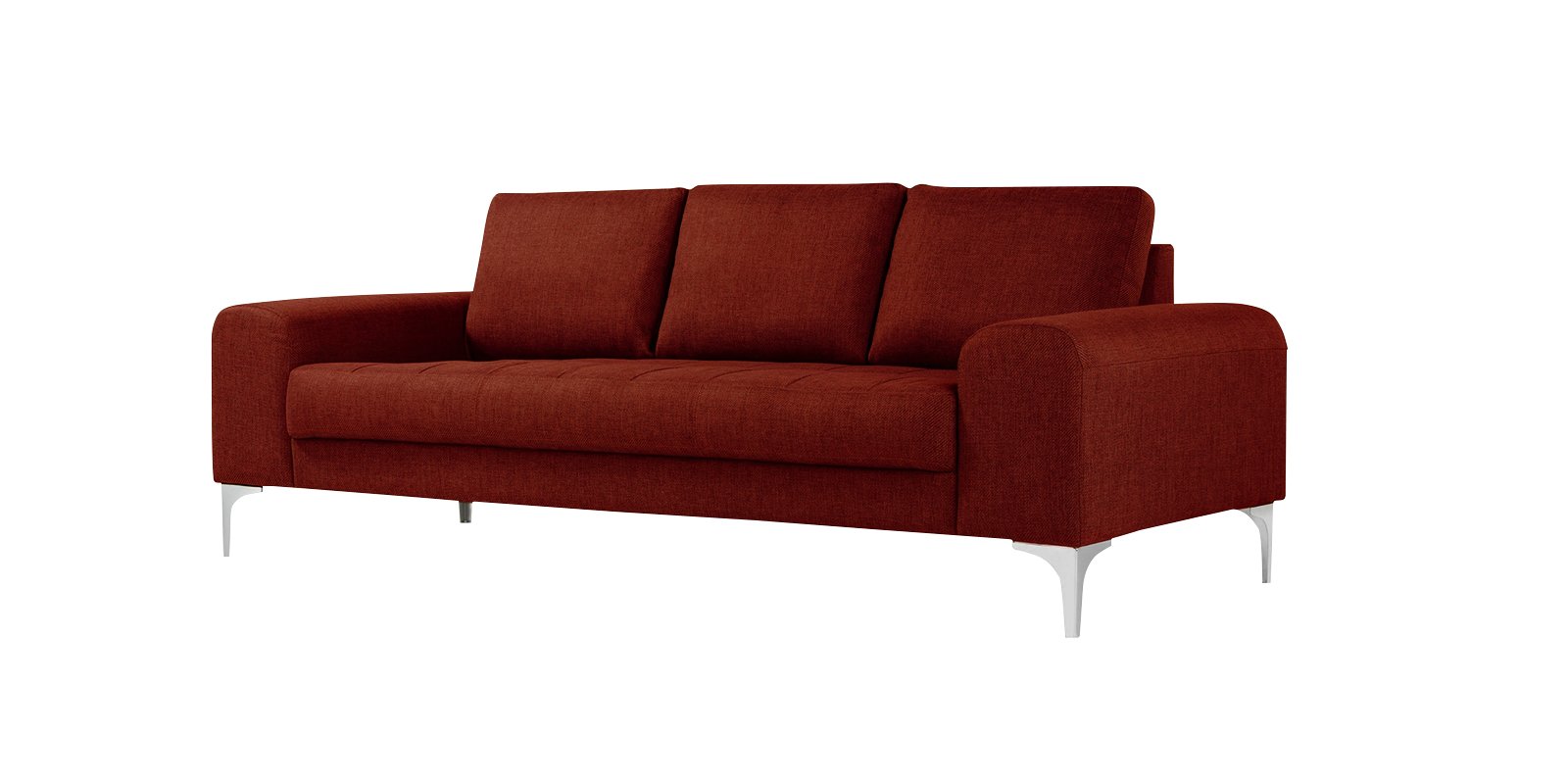 Stunning Three Seater Sofa In Burnt Orrange Colour