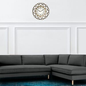 Modular LHS 3 Seater Sofa with Lounger in Grey Colour