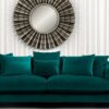 Grendale 3 Seater Sofa in Greenish Blue colour by Dreamzz Furniture
