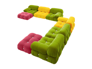 Cavernous Sectional Sofa in Cheerful Colours