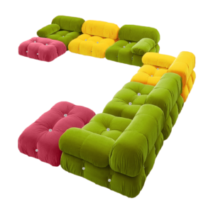 Cavernous Sectional Sofa in Cheerful Colours