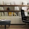 Noa Handstitched Seating Stool in Grey Colour by Dreamzz Furniture