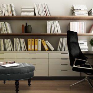 Noa Handstitched Seating Stool in Grey Colour by Dreamzz Furniture