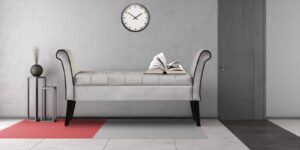 Hall Recamier in Grey Colour by Dreamzz Furniture