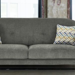 Simplistic 3 Seater Sofa In Grey Velvet Colour